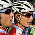 Andy et Frank Schleck pendant le championnat du monde sur route  Varese 2008